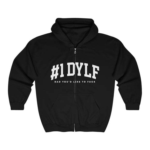 #1 DYLF - Dad You'd Like to Fuck Unisex Heavy Blend™ Full Zip Hooded Sweatshirt